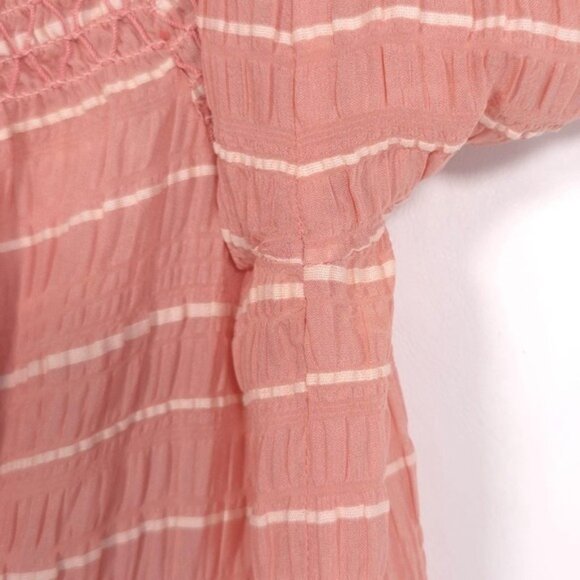 TORY BURCH Women's Top Size 6 SILK Blend Pink Chiffon LS Off Shoulder 13121197 - Picture 8 of 15